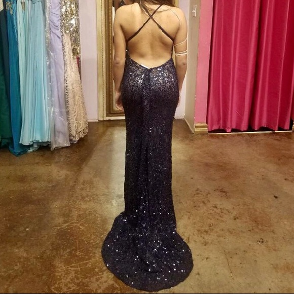 Blue Prom Dress - Picture 4 of 4
